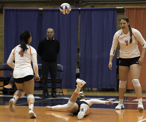 The Orange, pictured here from 2016, trailed Grand Canyon in hitting percentage, 23.9 to 17.5.